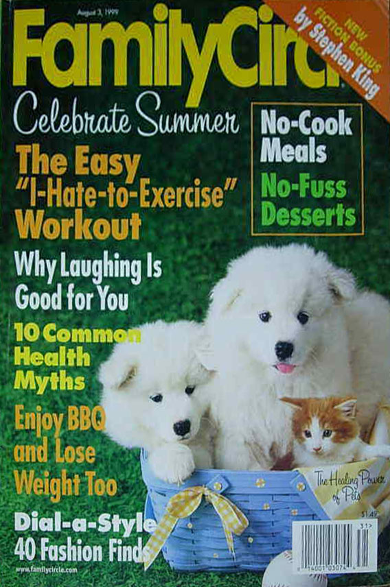 Family Circle August 1999 August 1999 magazine back issue cover