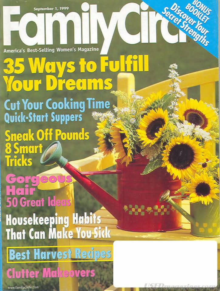 Family Circle September 1999 September 1999 magazine back issue cover