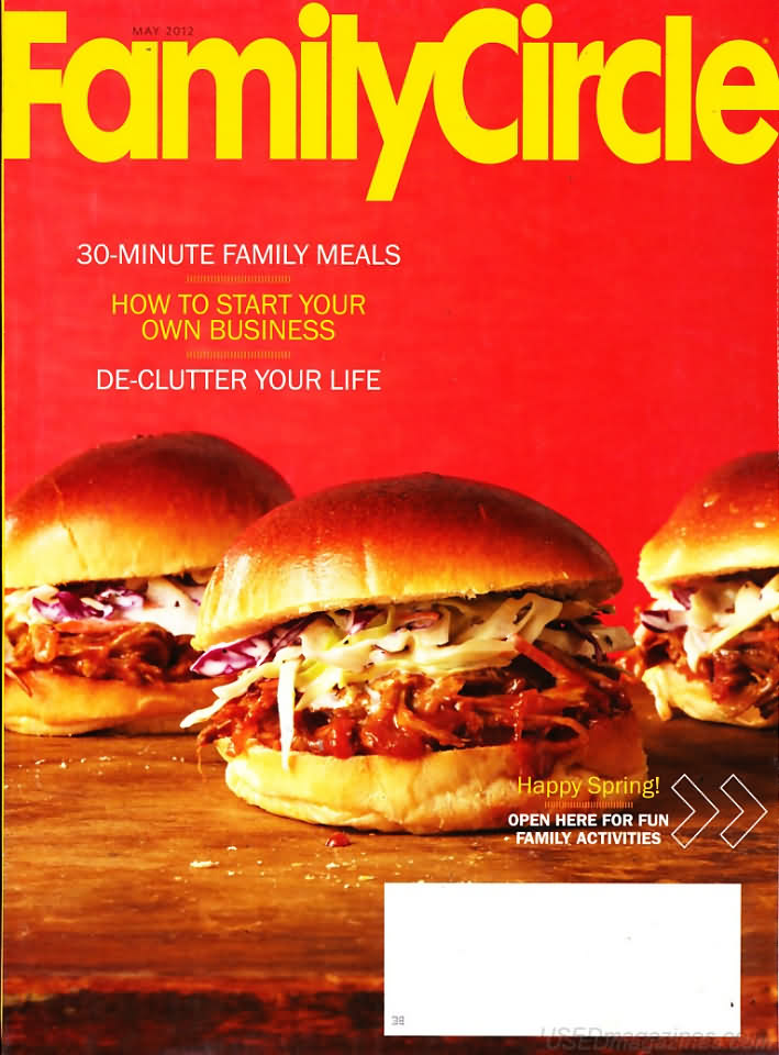 Family Circle May 2012 May 2012 magazine back issue cover