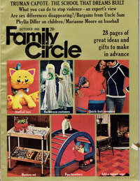 Family Circle October 1968 magazine back issue cover