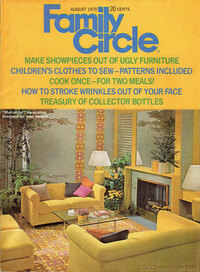 Family Circle August 1970 magazine back issue cover