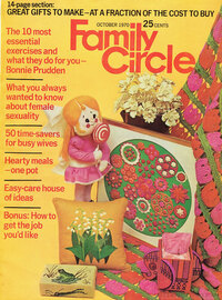Family Circle October 1970 magazine back issue cover