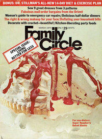 Family Circle March 1974 magazine back issue cover