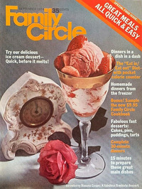Family Circle September 1974 magazine back issue cover