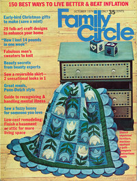 Family Circle October 1974 magazine back issue cover