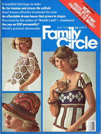 Family Circle July 1975 magazine back issue cover