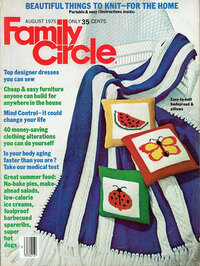 Family Circle August 1975 magazine back issue cover