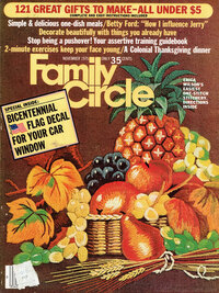 Family Circle November 1975 magazine back issue cover