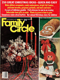 Family Circle December 1975 magazine back issue cover