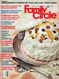 Family Circle January 1976 magazine back issue cover