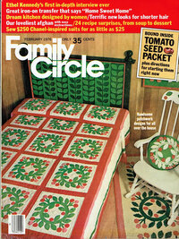 Family Circle February 1976 magazine back issue cover