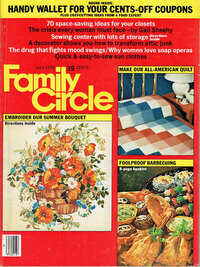Family Circle July 1976 magazine back issue cover