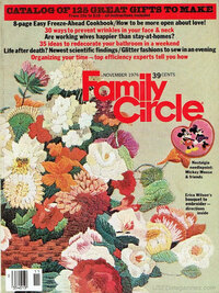 Family Circle November 1976 magazine back issue cover