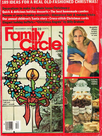 Family Circle December 1976 magazine back issue cover