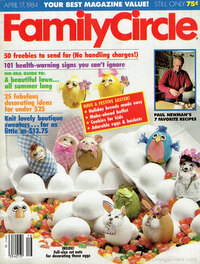 Family Circle April 1984 magazine back issue cover