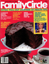 Family Circle January 1985 magazine back issue cover