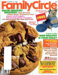 Family Circle October 1985 magazine back issue cover