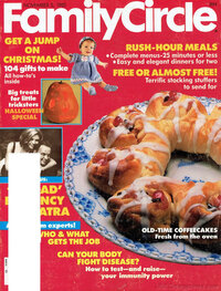Family Circle November 1985 magazine back issue cover