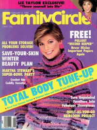 Family Circle February 1988 magazine back issue cover