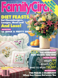 Family Circle February 1990 magazine back issue cover