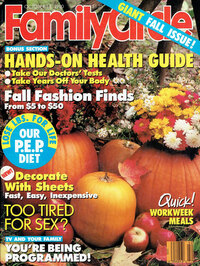 Family Circle October 1990 magazine back issue cover
