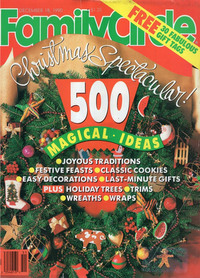 Family Circle December 1990 magazine back issue cover