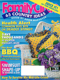 Family Circle June 1992 magazine back issue cover