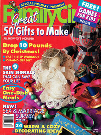 Family Circle November 1992 magazine back issue cover