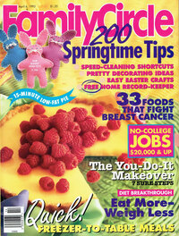 Family Circle April 1993 magazine back issue cover
