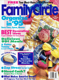 Family Circle January 1995 magazine back issue cover