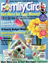 Family Circle April 1995 magazine back issue cover