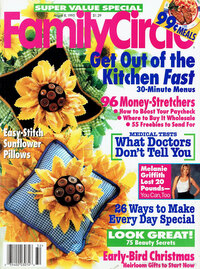 Family Circle August 1995 magazine back issue cover