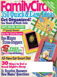 Family Circle January 1996 magazine back issue cover