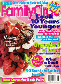 Family Circle June 1996 magazine back issue cover