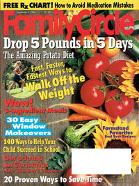 Family Circle September 1996 magazine back issue cover