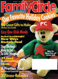Family Circle November 1996 magazine back issue cover