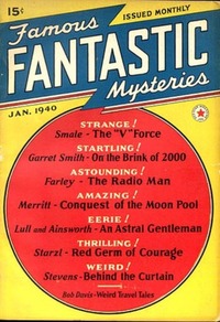 Famous Fantastic Mysteries January 1940 magazine back issue cover