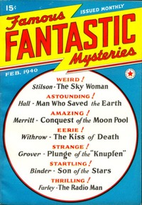 Famous Fantastic Mysteries February 1940 magazine back issue cover