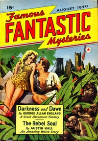 Famous Fantastic Mysteries August 1940 magazine back issue cover