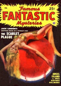 Famous Fantastic Mysteries February 1950 magazine back issue cover