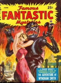 Famous Fantastic Mysteries June 1950 magazine back issue cover
