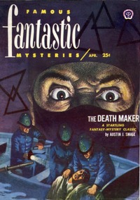 Famous Fantastic Mysteries April 1952 magazine back issue cover