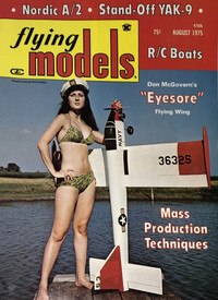 Flying Models August 1975 magazine back issue cover