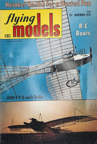 Flying Models November 1975 magazine back issue cover