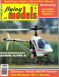 Flying Models January 1993 magazine back issue cover