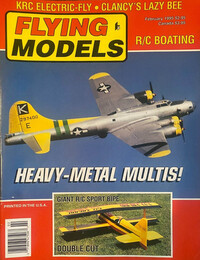 Flying Models February 1995 magazine back issue cover