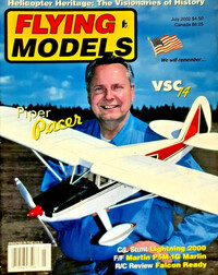 Flying Models July 2002 magazine back issue cover