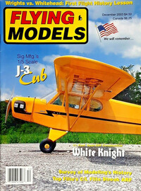 Flying Models December 2003 magazine back issue cover
