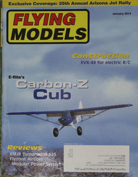 Flying Models January 2014 magazine back issue cover