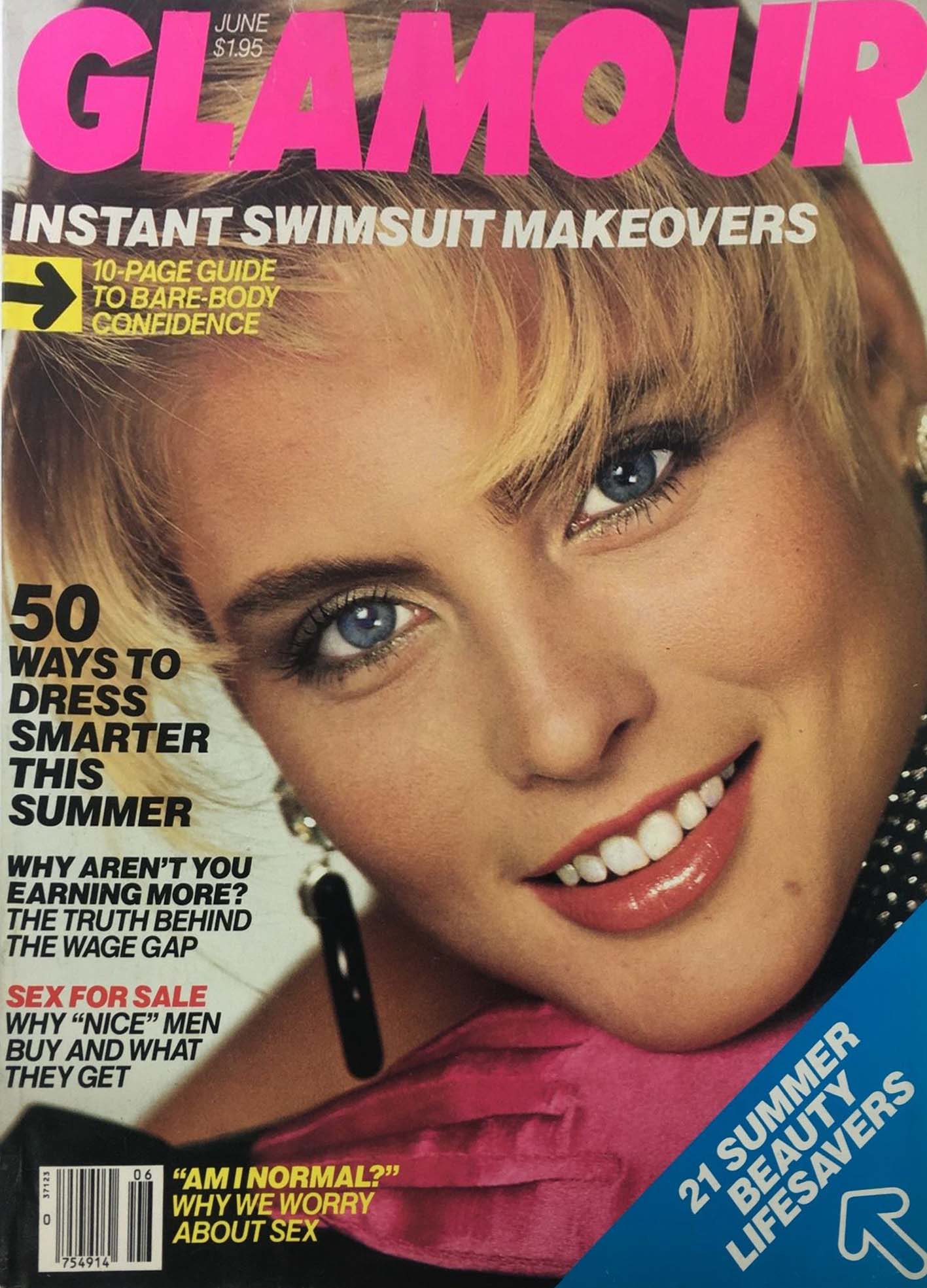 Glamour June 1986 June 1986 magazine back issue cover
